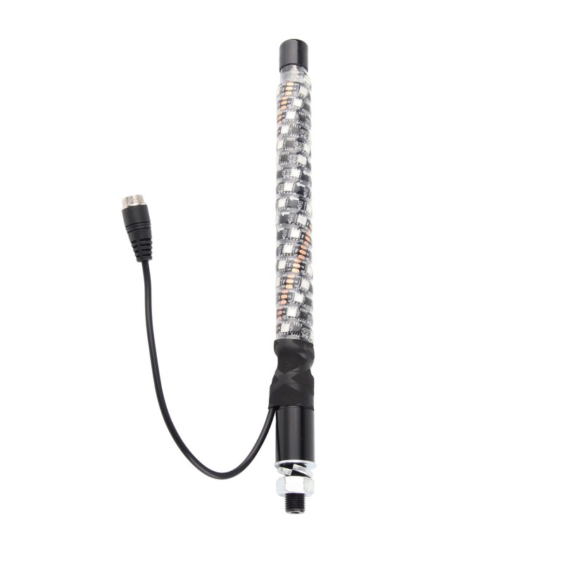 1ft LED Whip Lights 12‑24V 20 Colors IP67 Waterproof Overload