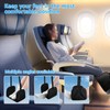 PENGARO Airplane Foot Hammock, Office Footrest with 4 Hooks Widen
