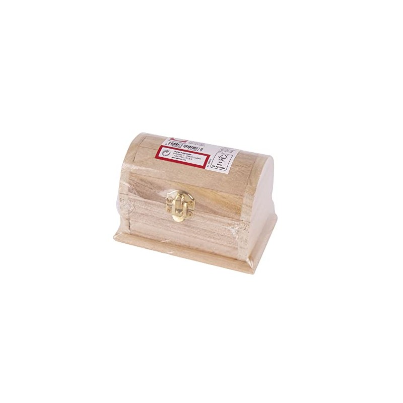 Rayher 62293000 Wooden Chest FSC Mix Credit 10.5 x 6.5