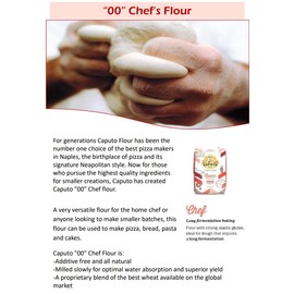 Antimo Caputo Chef's Flour 2.2 LB (Case of 10) - 22 LB Total - Italian Double Zero 00 Flour - Soft Wheat for Pizza Dough, Bread, & Pasta
