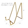 MADOCEGO 2 PACK Gold 6 Inch Display Easel Plate Stand