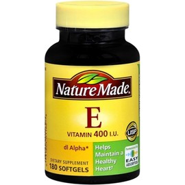 Nature Made dl-Alpha Vitamin E 400 IU Softgels 180 Soft Gels (Pack of 8)