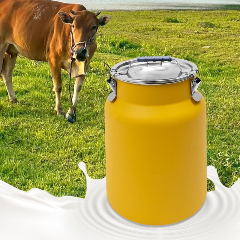 Rice Storage Container, Stainless Steel Airtight Canister 3.2Gal Canisters Container