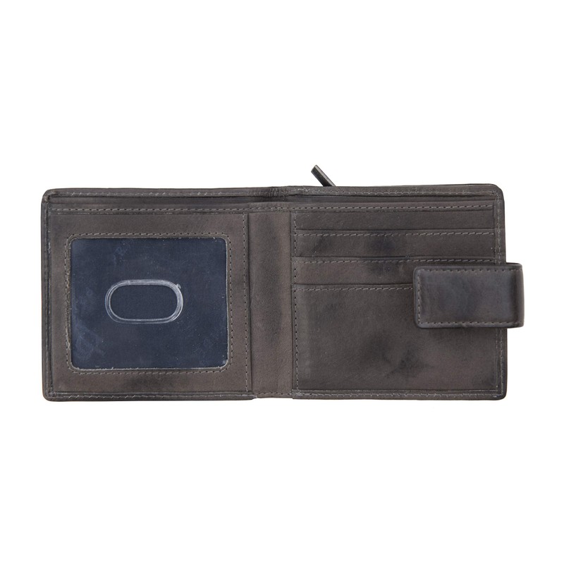 Prime Hide RFID Blocking Men's Vintage Black Leather Bifold Wallet