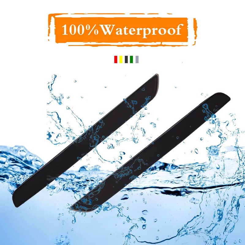 ADIIL 2PCS Smoked Lens Rear Fog Light Bumper Reflectors Brake