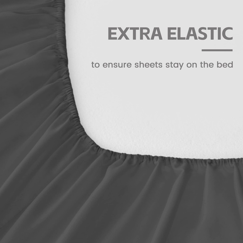LINENOVA King Single Fitted Sheet – Ultra Soft 1800TC Double