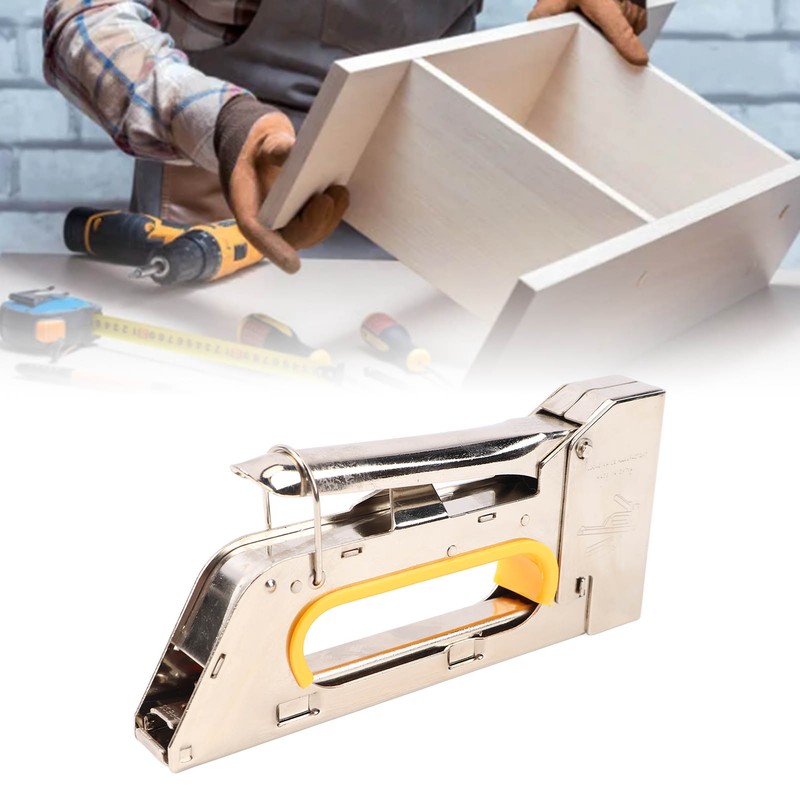 Staple Gun Manual Stapler Nailer Stainless Steel High Capacity for