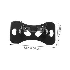 SHINEOFI 5Pcs Adjustable Rear View Camera Mounting Bracket Backup Camera Holder for License Plate Durable Design for Safe Driving Experience Effortless Installation Black