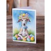Caroline's Treasures DAC5209GCA7P Whippet Easter Egg Hunt Greeting Cards Pack