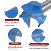 sourcing map Forstner Drill Bit 38mm (1-1/2") Upgraded 3-Cutter Tungsten