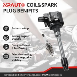 Ignition Coil Packs and Spark Plugs fit for 1.5L 2.0L Naturally Aspirated, 2016 2017 2018 2019 2020 Honda Civic, 2015-2019 Honda Fit 1.5 2.0 L4, UF749, Set of 4