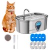 Cat Water Fountain Stainless Steel 304: with 4 Carbon Filters,