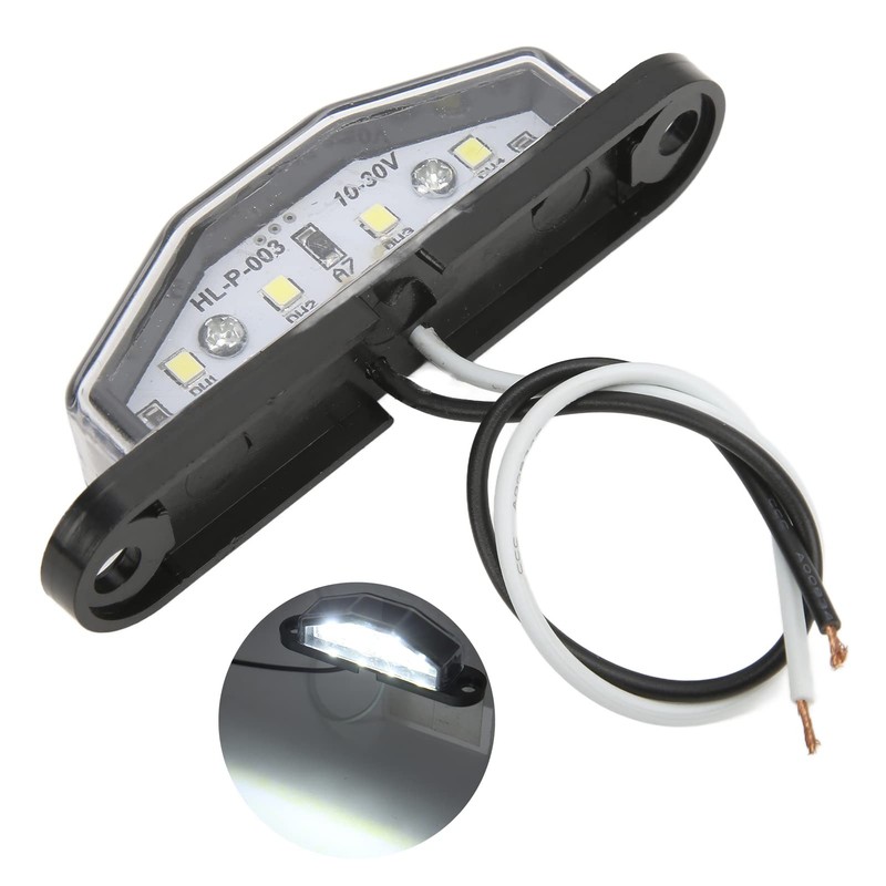 Super Bright 4-LED License Plate Light for Trailer RV Van