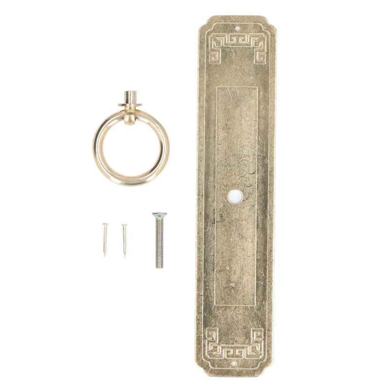 Cabinet Door Handle Chinese Furniture Antique Pattern Pure Copper Cabinet