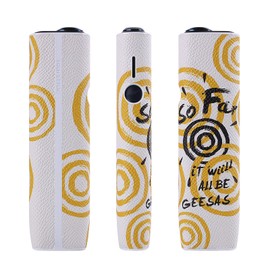 Case compatible with iqos compatible with iluma one case accessory PU leather protective cap protective cover protective cover (yellow)