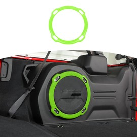 RT-TCZ for Rubicon Trunk Speaker Cover Trim Ring Green for Jeep Wrangler JL Rubicon 2018-2024 Green Interior Accessories 1pcs