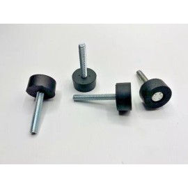 Pierce Performance Industries Anti Vibration Mount 1" Pad, 2" X 1/4" Bolt w/ Washer and Flange Nut(4 Pcs)