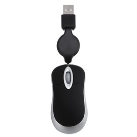 Mikikit Wired Mouse Optical Retractable USB Mouse Laptop Mouse Wire Mouse USB c Mouse Wired Working Mouse Gaming Mouse Laptop Mouse Computer Mouse Classic Travel Notebook