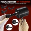 8MILELAKE 24pcs Pneumatic Diesel Injector Puller, Air Injector Removal Tool