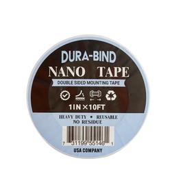 Dura-Bind Removable Double Sided Heavy Duty Tape Large Double Sided Mounting Tape for Home, Office, Automotive use, DIY Projects & More. Advanced Formula Nano Tape with so Many uses! 10 ft