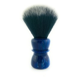 G.B.S Men's Classic Blue Synthetic Shaving Brush Bristles - Super Soft - Compliments and Razor for Ultimate Wet Shaving 21 MM Knot 100 mm|
