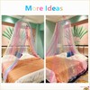 Eimilaly Rainbow Bed Canopy for Girls Mosquito Net, Easy Installation