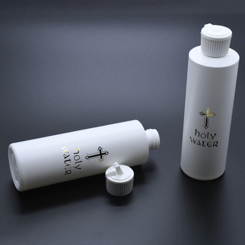 2/5 Pieces Holy Water Bottles 250 ml Religious Cross Easter