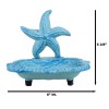 Cast Iron Marine Ocean Coastal Rustic Blue Starfish Sea Star