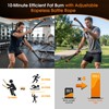 Brveniu Ropeless Battle Rope Portable Cordless Weighted for Home Gym(Black)