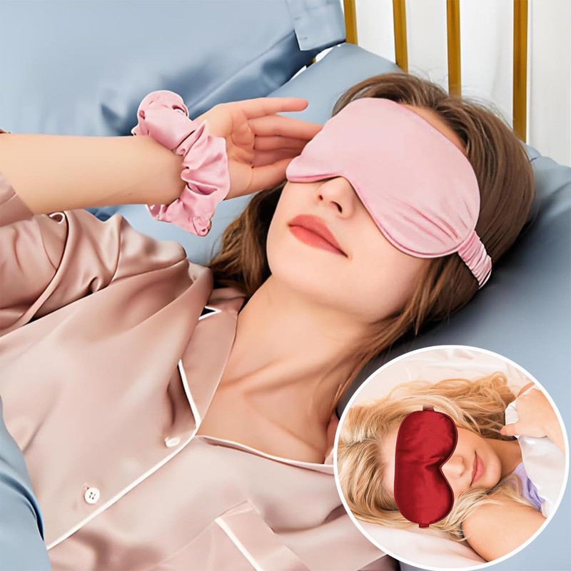 JK Home JK Home Silk Eye Mask Travel Set with