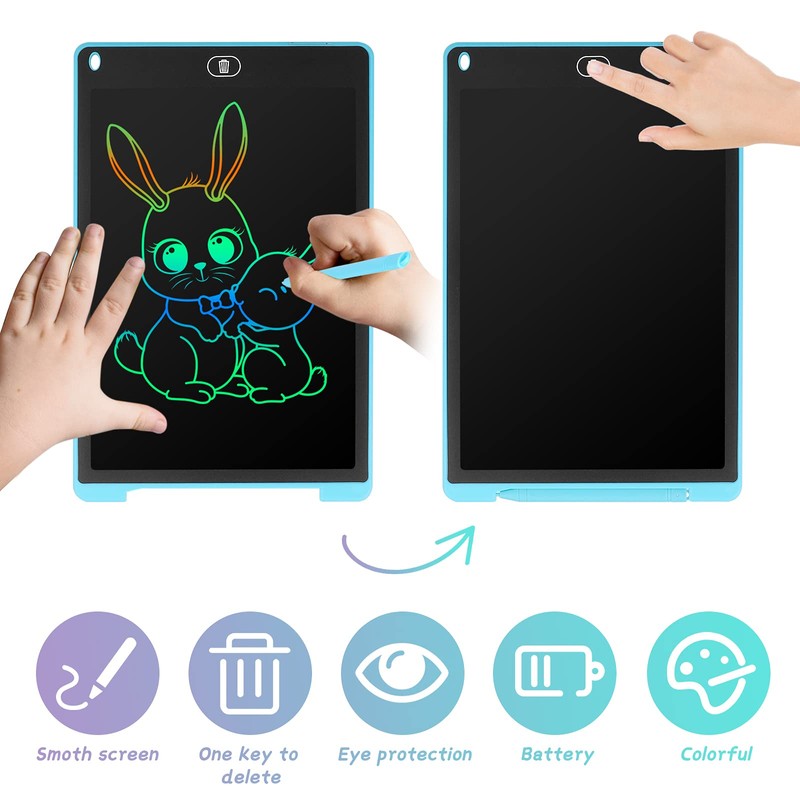 Coolzon LCD Writing Board, 12 Inch Colourful Screen Writing Tablet