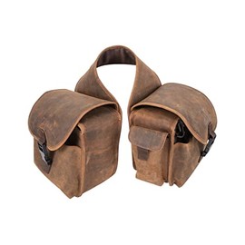 Cashel Rear Saddle Bag with Distressed Leather, Medium