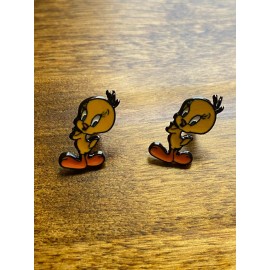 Unbranded Stainless Steel Tweety Bird Stud Earrings