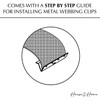 House2Home Metal End Clips for Rubber Webbing, Upholstery Repair for