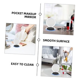 PACKOVE Compact Foldable Makeup Mirror Magnifying Round Pocket Mirror for Women for Precise Application
