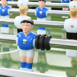 vidaXL Football Table Rod Stoppers, ABS Material, Suitable for 15.9/16 mm Player Rod, Black, Pack of 16, Durable and Easy to Install