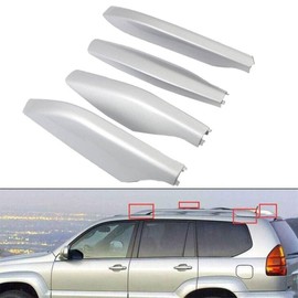 CANITU 4Pcs Roof Rack Rail End Cover Shell Cap For Lexus GX470 2003-2009 Sport 4-Door