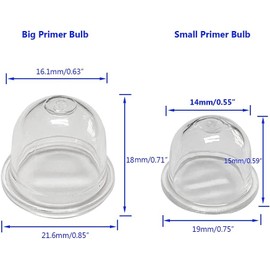 HUSWELL 188-12-1 0057004 Primer Bulb for Stihl FS55 BG86 Echo SRM225 PB250 PB-413T PB-755ST Husqvarna 128LD 130BT Troy Bilt TB32EC Craftsman WS2200 Ryobi CS30 Trimmer Blower Carburetor