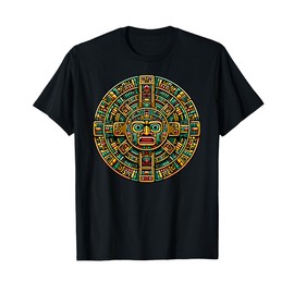 Aztec Calendar And Hispanic Mayan Heritage T-Shirt