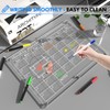 Magnetic Acrylic Calendar for Fridge,1 Pack 12"x16" Clear Fridge Calendar