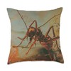Insect Lover Abstract Vintage Fire Ant Throw Pillow