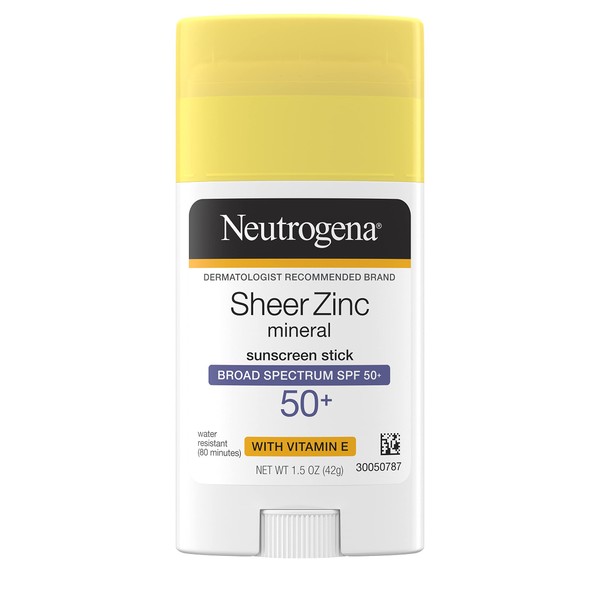 Neutrogena Sheer Zinc Oxide Mineral Sunscreen Stick with Vitamin E