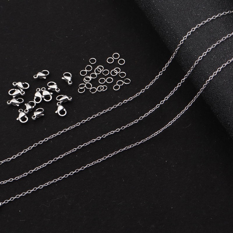 Topacket - Paquete de 24 cadenas de collar a granel,