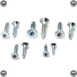 Wood Screws 3.5 x 16 mm Galvanised with Torx Countersunk Head Full Thread Chipboard Screws Pack of 200
