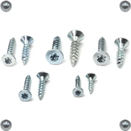 Wood Screws 3.5 x 16 mm Galvanised with Torx Countersunk Head Full Thread Chipboard Screws Pack of 200