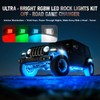 8 Pods RGBW LED Rock Lights for Jeeps Trucks ATV