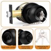 Probrico 3 Pack Keyed Alike Entry Door Knobs with Lock