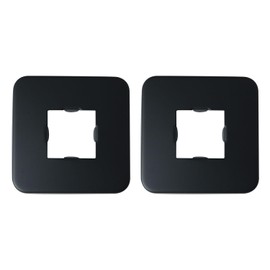 DGBRSM 2PCS Black Shower Arm Flange Stainless Steel Replacement Wall Split Flange/Escutcheon Plate Floor for Universal Standard 1/2'' NPT Shower Head Arm Pipe