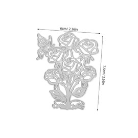DOITOOL Flower Metal Cutting Dies for DIY Scrapbooking Carbon Steel Stencils for Embossing Photo Frames Decorative Card Making Versatile Craft Tool for Unique Floral Designs