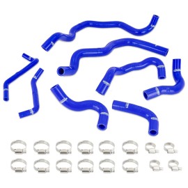 Mishimoto 2016+ fits Infiniti Q50/Q60 3.0T Ancillary Coolant Hose Kit - Blue MMH